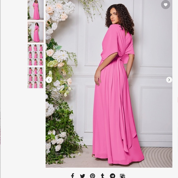 Elegant Pink Maxi Dress - Picture 2 of 5